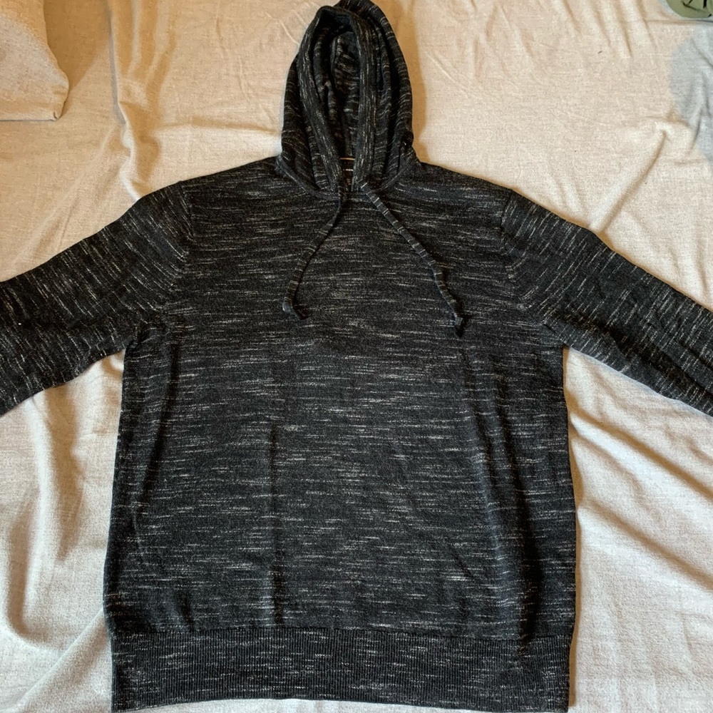 Club Monaco light heathered merino hoodie